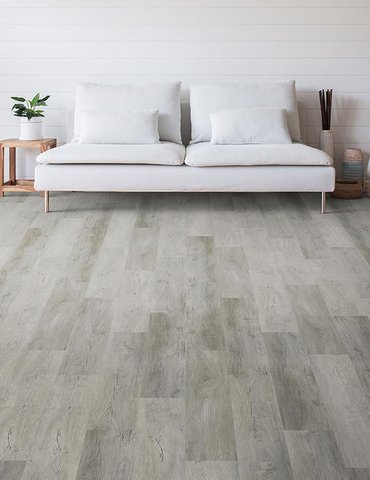 Living Room Gray Luxury Vinyl Plank -  Fairbanks CarpetsPlus in Fairbanks, AK